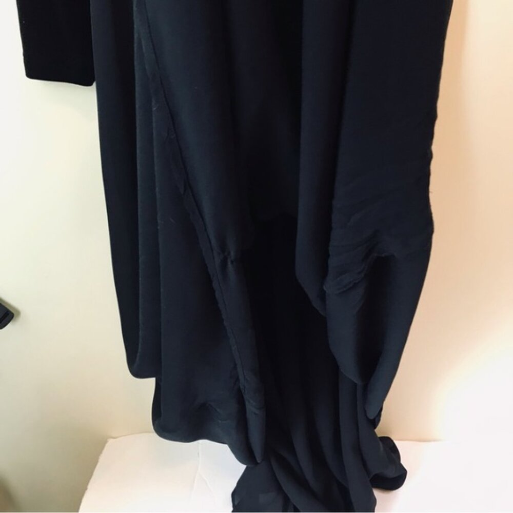 Laura Ashley Vintage NEW Velvet Silk Boho Maxi Dress Scoop Neck Full Skirt Long - Picture 14 of 16